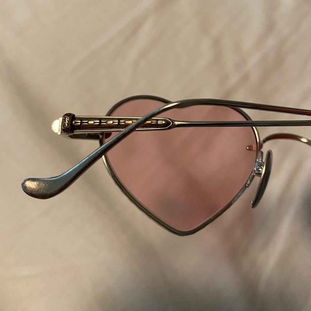 Rare Chrome Hearts Bean Heart Shaped Sunglasses Evagasablelistic - Picture 6 of 7